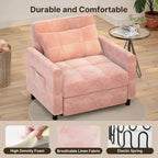 3-in-1 Adjustable Pull-Out Sleeper Sofa Bed With 330 Pounds Capacity