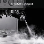 Entcook Espresso Machine With Grinder And Milk Frother, 15 Bar 2.5 L