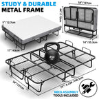 Folding Rollaway Guest Bed With 75in x 31in Cot Mattress And 5in Memory Foam