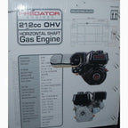 Predator Horizontal Shaft Engine 6.5 HP 212cc - 69730