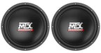 MTX Audio Terminator 12 in 800 Watt 4 Ohm Car Subwoofers - TN12-04
