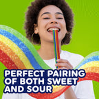 Airheads Xtremes Belts Sweetly Sour Candy, Rainbow Berry, 3 oz