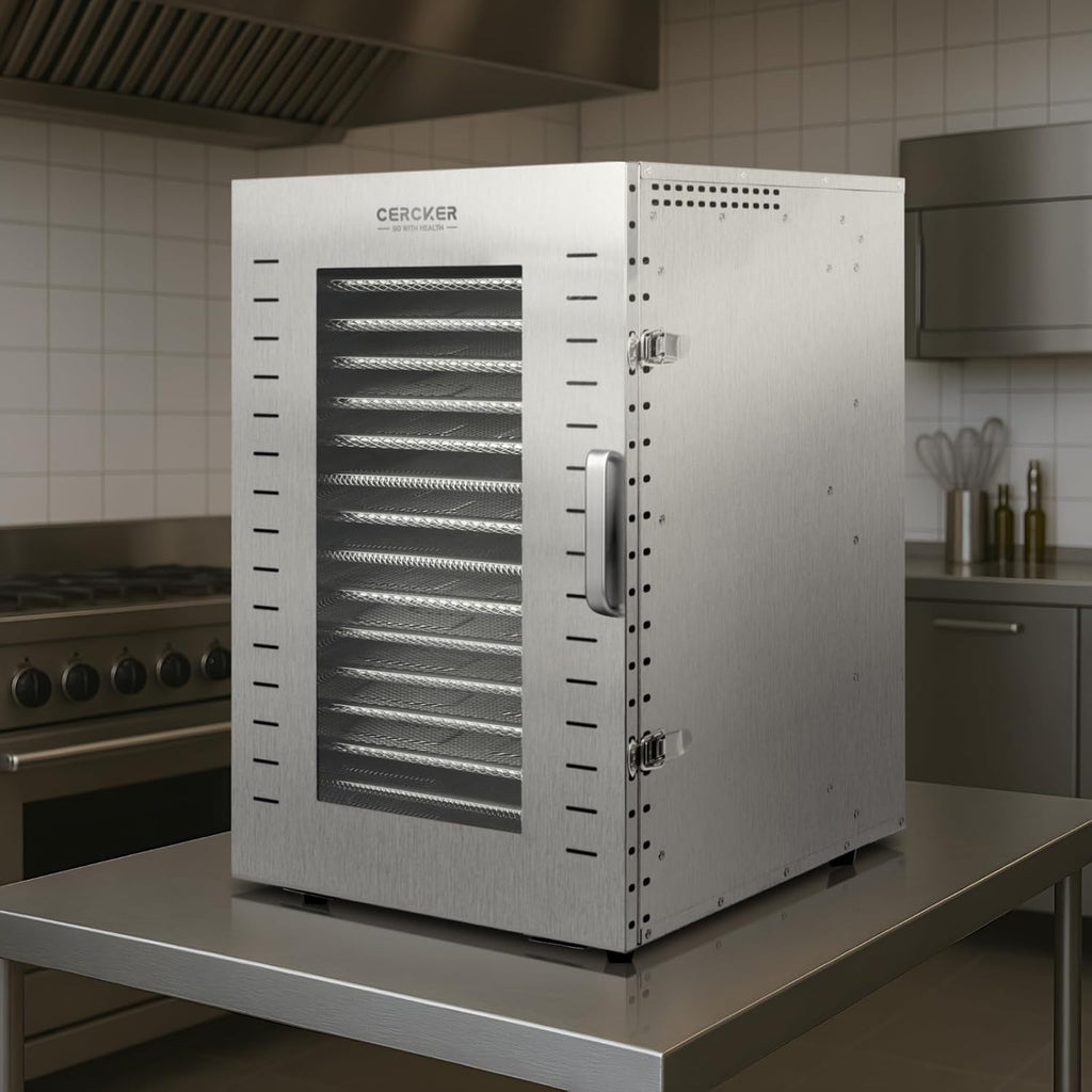Commercial Food Dehydrator, 16 Trays, 1500W, 70-190 F