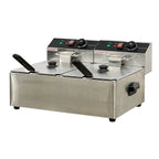 Commercial Electric Countertop Stainless Steel Deep Fryer 23 in 12L 2.5KW