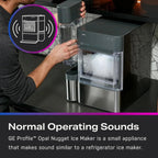 GE Profile Opal 2.0 Countertop Nugget Ice Maker With 0.75 Gallon Tank, 38 lbs/24 Hours, Stainless Steel
