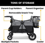 Jeep Wrangler Deluxe 4 Seater Stroller Wagon - Grey
