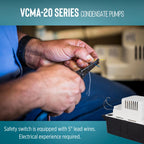Little Giant VCMA-20ULS 115 Volt, 80 GPH, 1/30 HP Automatic Condensate Removal Pump for HVAC/Refrigeration Systems/Dehumidifiers with Overflow