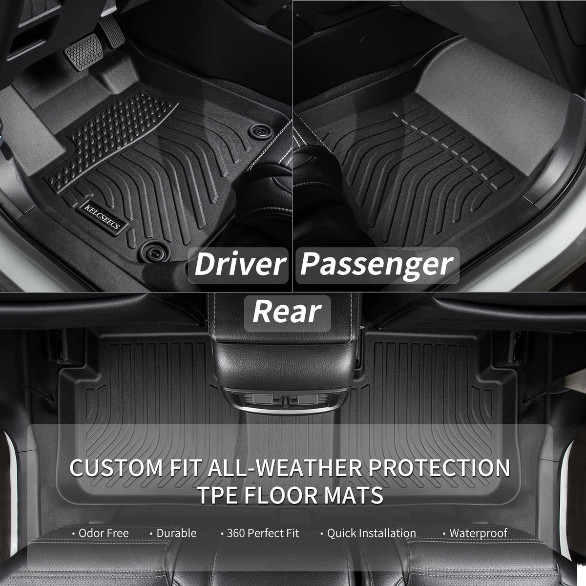 KELCSEECS Floor Mats for Chevy Trax 2024-2026/Buick Envista 2024-2026