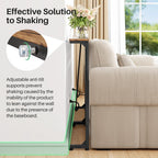 Kitstorack 2-Pack Narrow Console Table with Adjustable Height (25"-33") & 2 Power Outlets, Skinny Behind Couch Table, 78.8" Long x 5.9" Wide Sofa