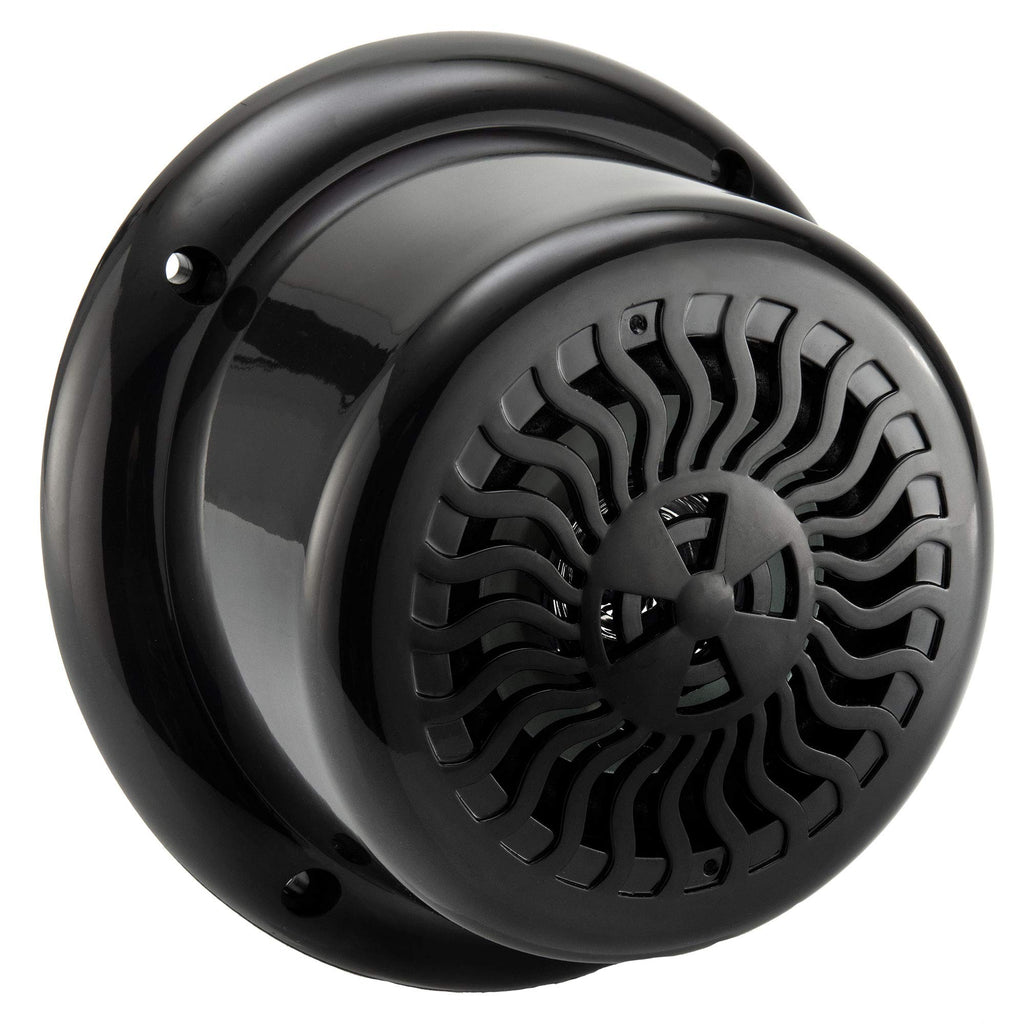 RecPro 2 Pack RV Flush Mount Speakers | 5.25" Black | Blue LED