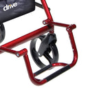 Duet Rollator/Transport Chair Burgundy, 26 L x 25-1/2 W x 37 H, 8 (Wheel), 300 lb