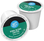 Brand - Happy Belly Medium Roast Coffee Pods, Kona Blend, Compatible with Keurig 2.0 K-Cup Brewers, 100 Count