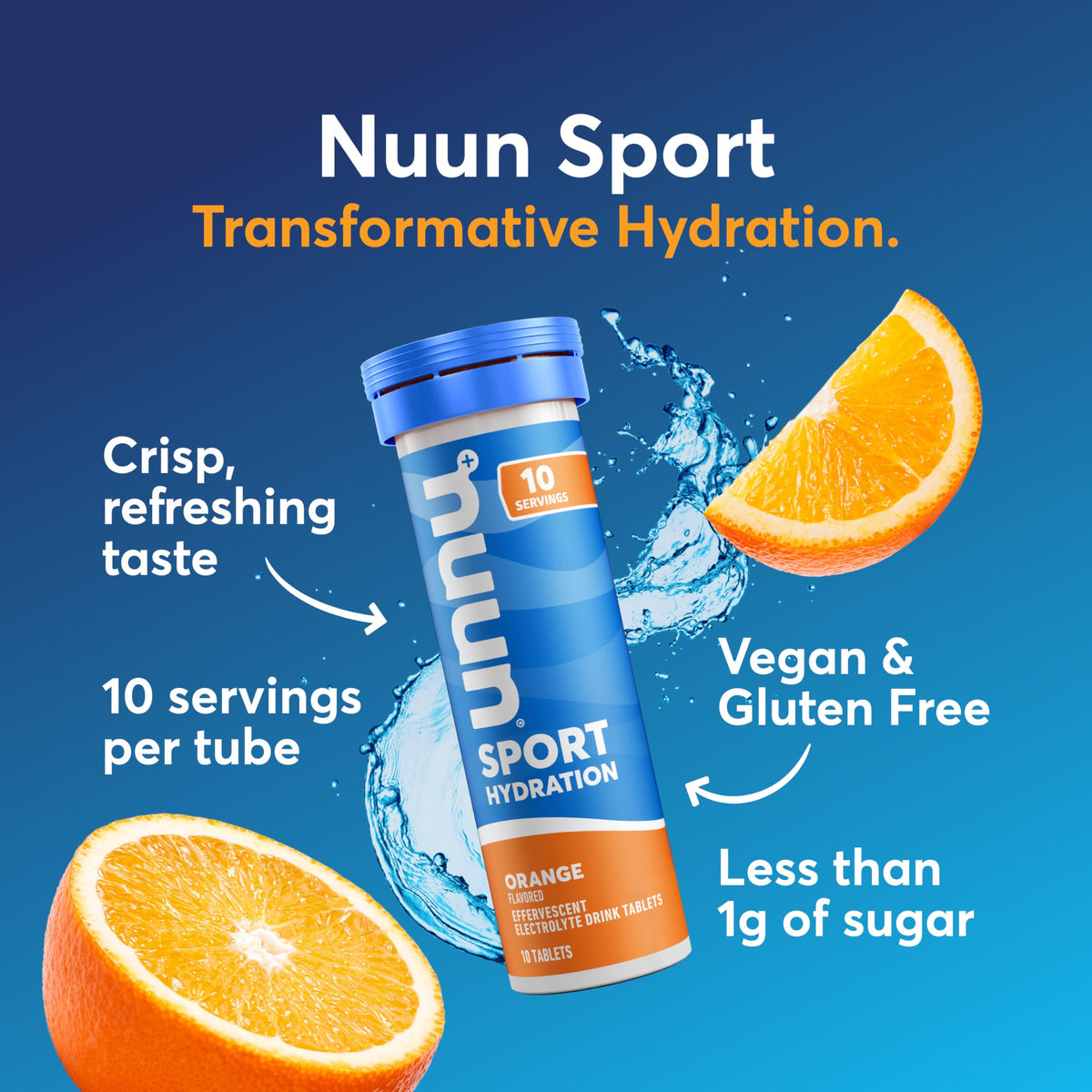 Nuun Sport Electrolyte Tablets with Magnesium, Calcium, Potassium, Chloride & Sodium, Gluten Free & Vegan, Mixed Flavors, 6 Pack (60 Servings Total)