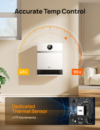DREO Smart Electric Wall Heater for Indoor Use, Works with Alexa,Large Room