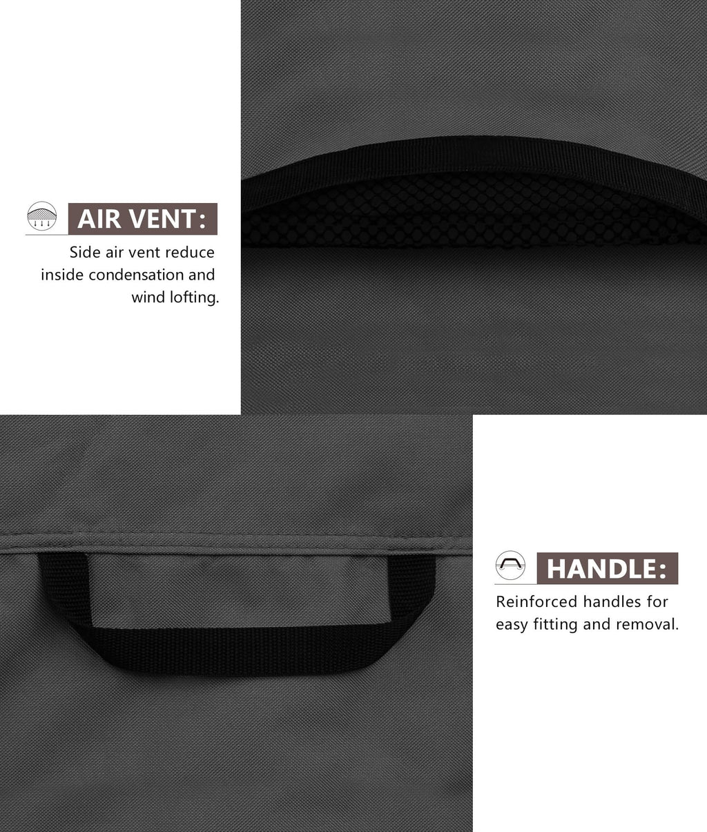 ULTCOVER Waterproof Air Conditioner Cover 30W x 30D x 32H in, Black