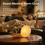JALL Sunrise Alarm Clock for Bedrooms, Full-Screen Wake Up Light for Heavy Sleepers, White Noise Sound Machine, 25 Nature Sounds, 17 Light Modes, FM