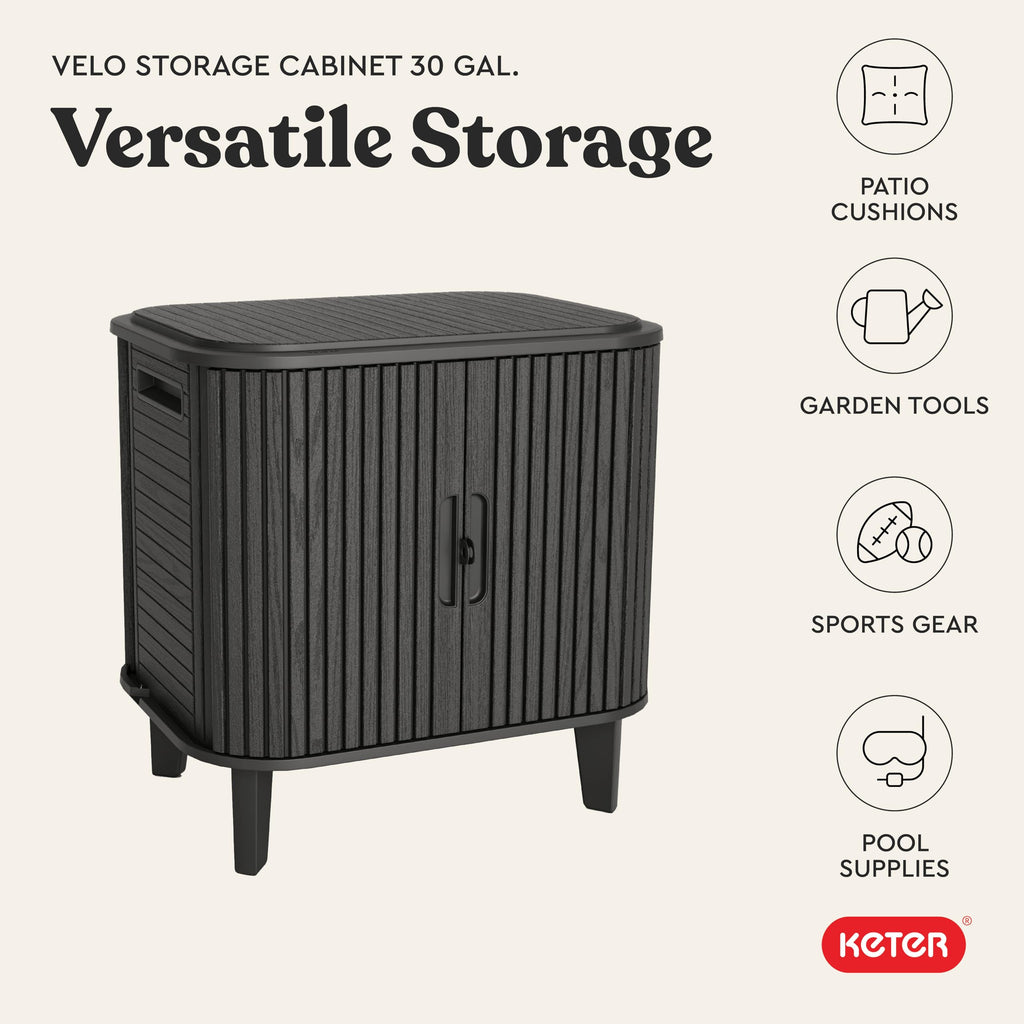 Keter Velo 30 Gallon Outdoor Storage Cabinet
