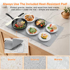 FYY Warming Mat for Food 24"x15", Rapid and Full Surface Heating Gray