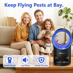 Fruit Fly Traps for Indoors, Blue Gnat Trap Indoor with Suction & Timer