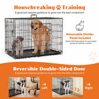 Sweetcrispy 36 Inch Dog Crate, Medium Dog Cage, Foldable Puppy Pet Kennel