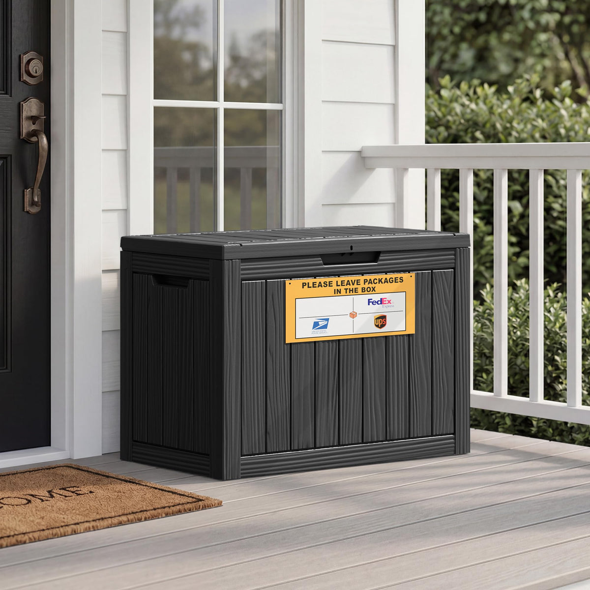 Bifanuo Package Delivery Box for Outside, 50 Gallon Parcel Drop Box