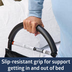 Medline Adjustable Bed Assist Bar for Seniors with Nylon Bag for Storage