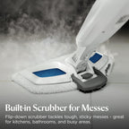 BISSELL Steam Mop 1940A PowerFresh Floor Steam Cleaner for Hard Wood & Tile with Natural Sanitization, Easy Scrubber, Variable Steam, 12” Cleaning
