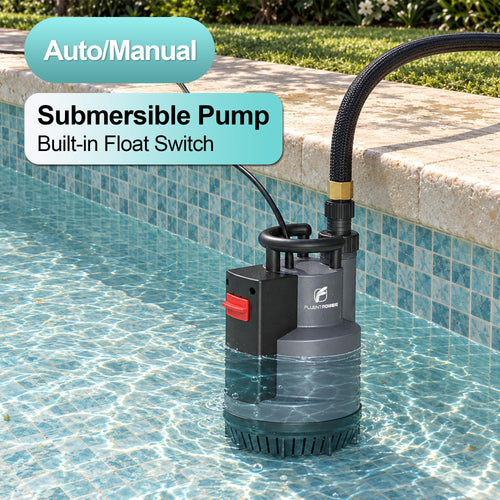1/2 HP Automatic Submersible Sump and Utility Pump, 2500 GPH