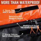 Car Rooftop Cargo Carrier Bag, 21 Cubic Feet 100% Waterproof Heavy Duty 840D Car Roof Bag for All Vehicle with/Without Racks - Anti-Slip Mat, 6 Door