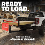 Mockins 2-in-1 All-Weather 750 Lbs Capacity Truck Bed Extender Hitch Mount