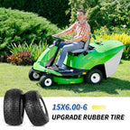15x6.00-6 Rubber Lawn Mower Tire Wheel for Riding Mower Tractor Tire