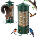 Metal Squirrel Proof Bird Feeder for Outdoors Hanging,Weight Activated,3 LB