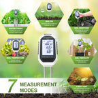 Moisture Meter for Plants,7-in-1 Digital Soil Tester Kit