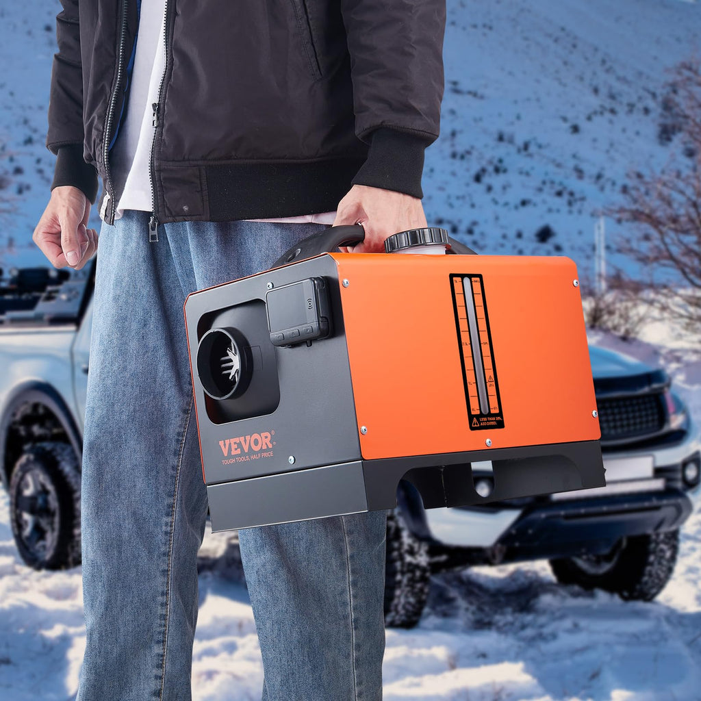 VEVOR Diesel Heater, 12V All-in-one Diesel Air Heater with Remote Control and LCD Display, 5L Fuel Tank Fast Heating Portable Diesel Parking Heater