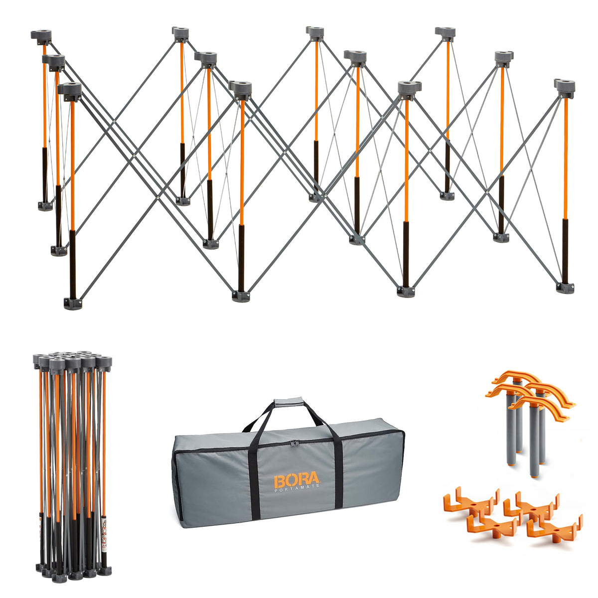 BORA Centipede Folding Work Table 4x6 ft Portable Workbench for Garage