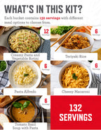 READYWISE Emergency Food Supply Survival Bucket, 132 Servings