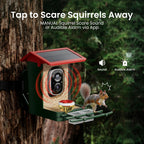 Bird Feeder with Camera Solar Powered, 2K HD Video, AI Bird ID