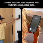 Arlo Video Doorbell 2K (2nd Gen) Wireless or Wired - 1-Cam