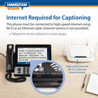 Hamilton CapTel 2400iSPNBT Large Touch Screen Captioned Telephone