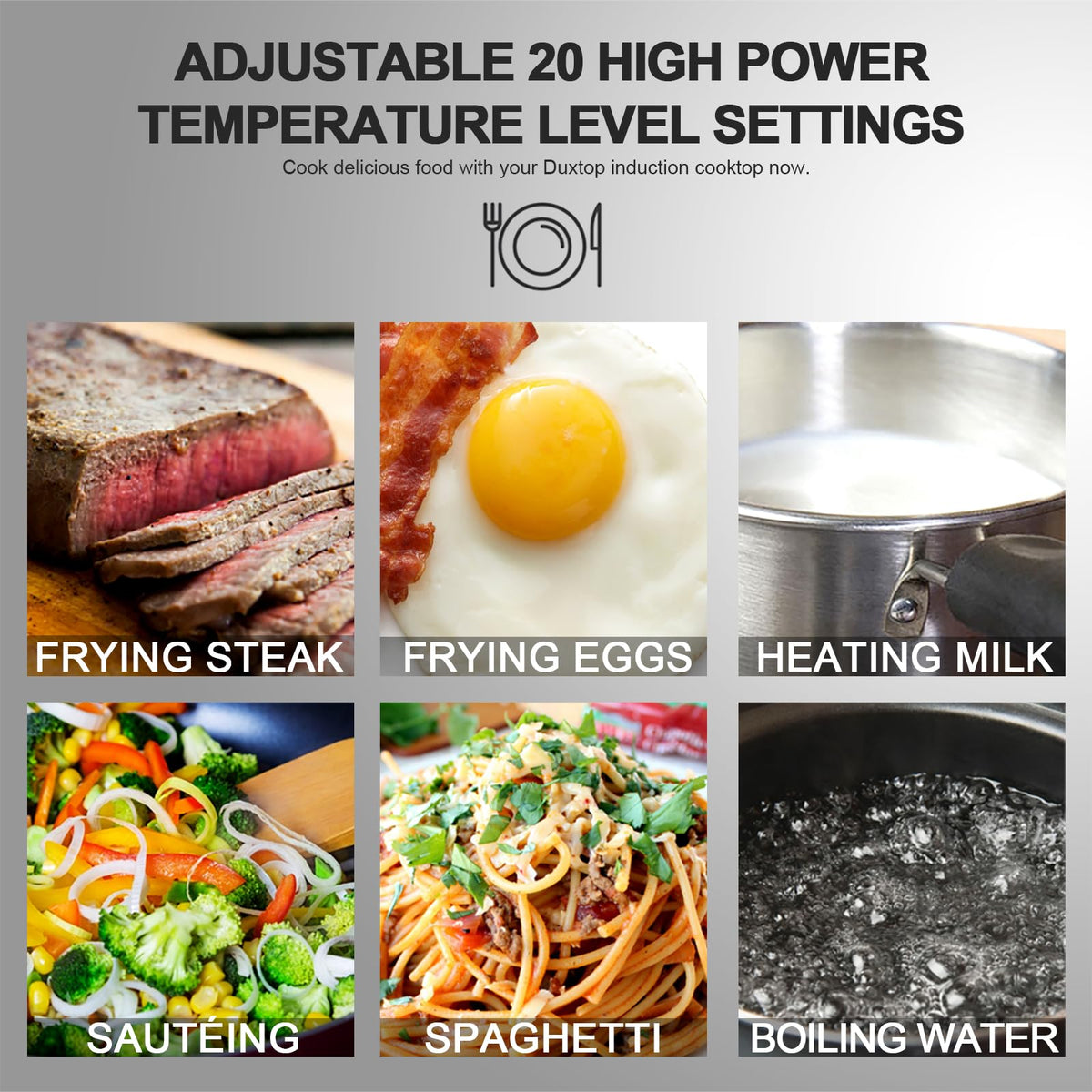 Duxtop 1800W Portable Induction Cooktop Countertop Burner, Black 9100MC