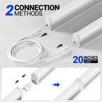 Barrina LED T5 Integrated Single Fixture, 4FT, 2200lm, 6500K 20W, 6 Packs