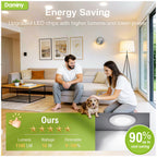 DAMINY 12 Pack 6 Inch LED Recessed Lighting, Canless Wafer Downlight