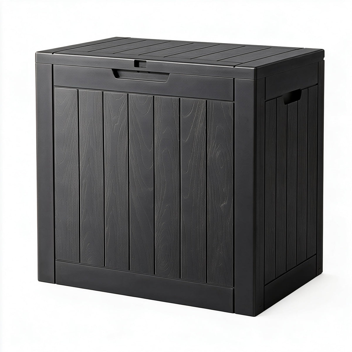 34 Gal Outdoor Storage Box Waterproof Lockable,Deck Box,Black