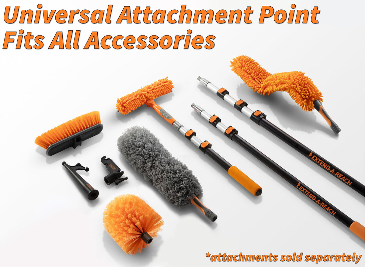 5-24 ft Long Telescopic Extension Pole, Multi-Purpose Extendable Pole