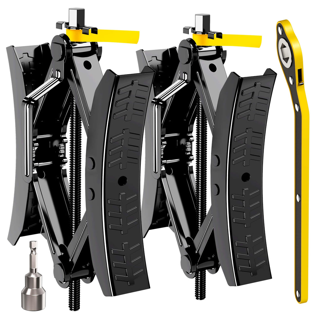 Camper Wheel Chock Stabilizer 2 Sets, Heavy Duty X-Shaped Stabilizer