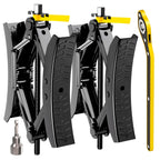 Camper Wheel Chock Stabilizer 2 Sets, Heavy Duty X-Shaped Stabilizer