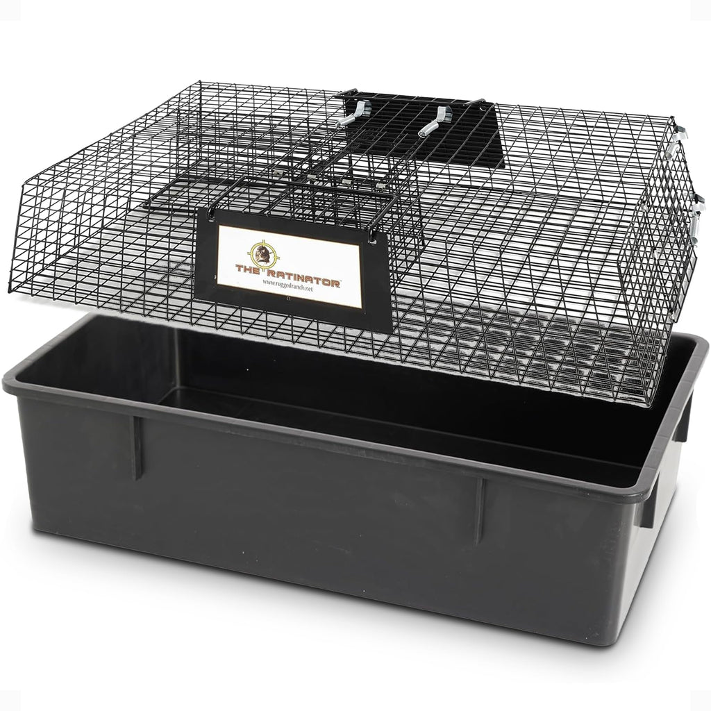 Rugged Ranch Ratinator Multi-Catch Live Rat and Mouse Trap Cage, 2 Door