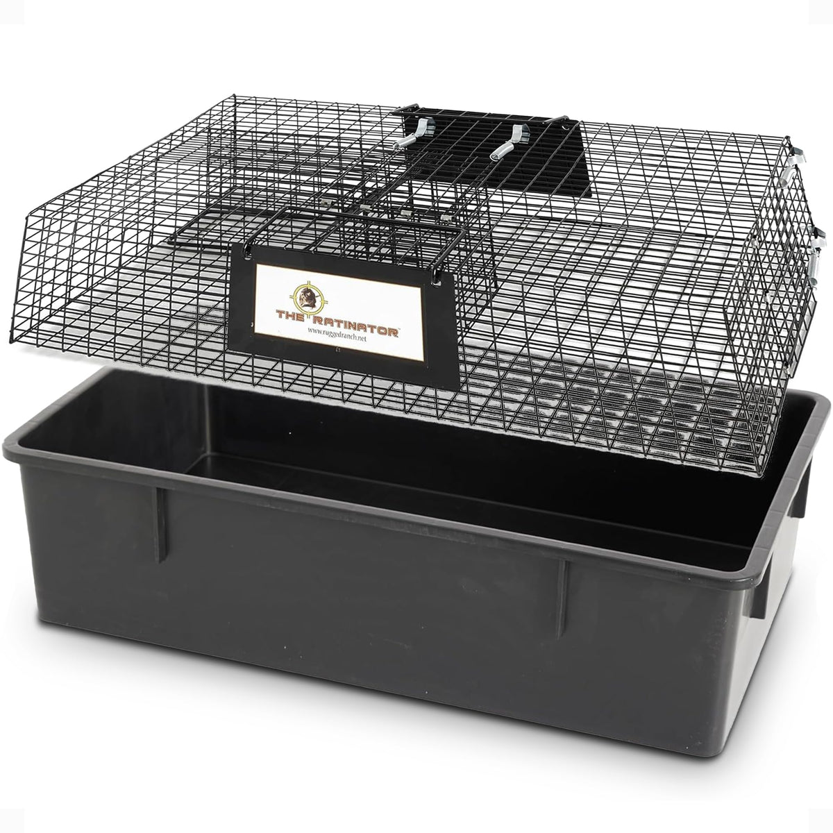 Rugged Ranch Ratinator Multi-Catch Live Rat and Mouse Trap Cage, 2 Door