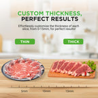 Nutrichef Electric Meat Slicer | 200W Automatic Meat, Deli & Bread Slicer | Adjustable Dial for 0-15mm Cutting Range Thickness | Removable 7.5 IN