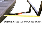 MaxxHaul 70231 Hitch Mount Pick Up Truck Bed Extender For Ladder, Rack, Canoe, Kayak, Long Pipes and Lumber) , Black , 37 x 19 x 3 inches